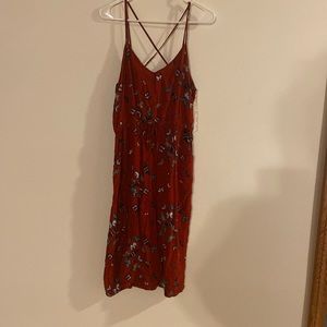 Red butterfly tea length dress from Charlotte Russe size